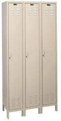 Hallowell - 3 Door, 1 Tier, ValueMax Wardrobe Lockers - Industrial Tool & Supply