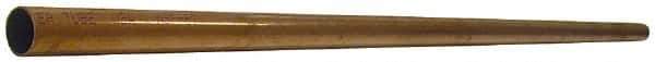 Mueller Industries - 7/8 Inch Outside Diameter x 5 Ft. Long, Copper Round Tube - 0.785 Inch Inside Diameter, 0.045 Inch Wall Thickness, Alloy 122 - Industrial Tool & Supply
