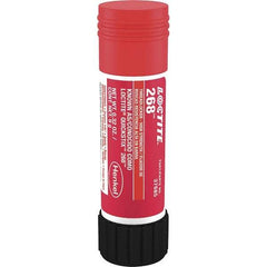 Loctite - 9 g Stick, Red, High Strength Semisolid Threadlocker - Series 268, 72 hr Full Cure Time, Hand Tool, Heat Removal - Industrial Tool & Supply