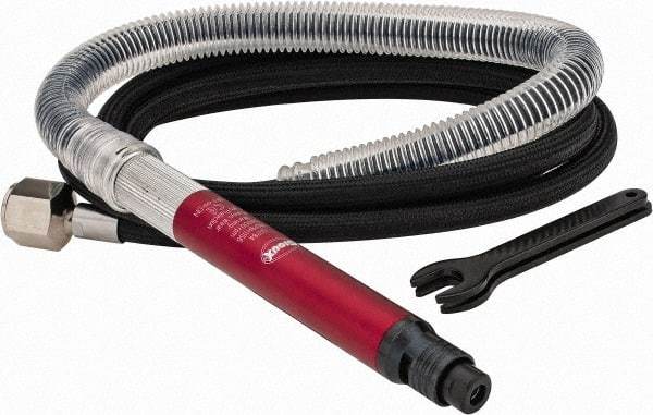 Sioux Tools - 1/8" Collet, Straight Handle, Straight Air Die Grinder - 54,000 RPM, Remote Exhaust, 16.8 CFM, 0.1 hp, 6.21 bar - Industrial Tool & Supply