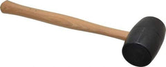 Garland - 1-3/16 Lb Head Rubber Mallet - 15-3/4" OAL, 13-1/2" Long Wood Handle - Industrial Tool & Supply