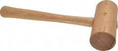 Garland - 7/8 Lb Head Wooden Mallet - 11-3/4" Long Wood Handle - Industrial Tool & Supply