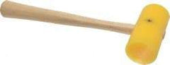 Garland - 3/8 Lb Head Plastic Mallet - 9-3/4" OAL, 10" Long Wood Handle - Industrial Tool & Supply