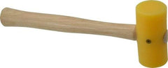 Garland - 1/2 Lb Head Plastic Mallet - 10-1/2" OAL, 12" Long Wood Handle - Industrial Tool & Supply