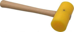 Garland - 7/8 Lb Head Plastic Mallet - 11-1/2" OAL, 12" Long Wood Handle - Industrial Tool & Supply