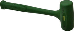 Garland - 16 oz Head 1-1/2" Face Diam Polyurethane Dead Blow Hammer - 10" OAL, Polyurethane Handle - Industrial Tool & Supply