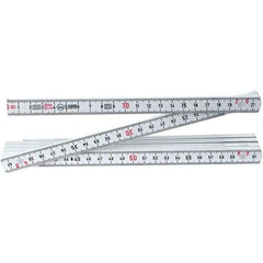 Wiha - Folding Rules Overall Length (Feet): 6.56 Graduation (Inch): 3/32 - Industrial Tool & Supply