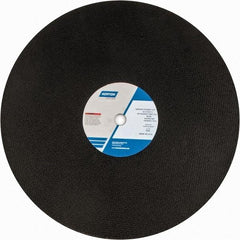 Norton - 20" Zirconia Alumina Cutoff Wheel - 5/32" Thick, 1" Arbor, 2,710 Max RPM, Use with Stationary Grinders - Industrial Tool & Supply