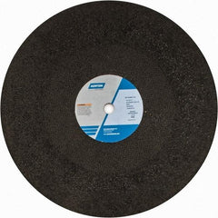 Norton - 20" Zirconia Alumina Cutoff Wheel - 3/16" Thick, 1" Arbor, 2,710 Max RPM, Use with Stationary Grinders - Industrial Tool & Supply