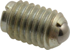 Gibraltar - 1/2-13, 0.281" Ball Diam, 3/4" Body Length, 0.072" Max Ball Reach, Threaded Ball Plunger - Steel Body, Steel Ball, 6 Lb Initial End Force, 30 Lb Final End Force - Industrial Tool & Supply