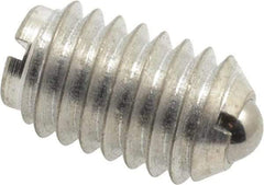 Gibraltar - 3/8-16, 0.187" Ball Diam, 5/8" Body Length, 0.048" Max Ball Reach, Threaded Ball Plunger - Steel Body, Steel Ball, 2.5 Lb Initial End Force, 5 Lb Final End Force - Industrial Tool & Supply