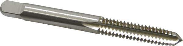 OSG - 1/4-20 UNC 3 Flute Bright Finish High Speed Steel Straight Flute Standard Hand Tap - Plug, Right Hand Thread, 2-1/2" OAL, 1" Thread Length, H1 Limit, Oversize - Exact Industrial Supply