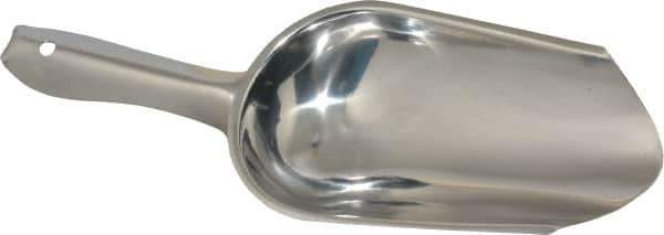 VOLLRATH - 5 oz Silver Stainless Steel Round Bottom Scoop - 5" Wide x 5-1/2" Deep Bowl, 4" Handle Length, 9-1/2" OAL - Industrial Tool & Supply