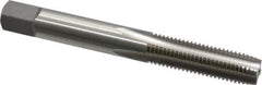 OSG - 5/16-24 UNF 4 Flute Bright Finish High Speed Steel Straight Flute Standard Hand Tap - Plug, Right Hand Thread, 2-23/32" OAL, 1-1/8" Thread Length, H1 Limit, Oversize - Exact Industrial Supply
