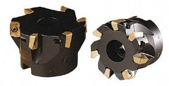 Kennametal - 6 Inserts, 3" Cut Diam, 1" Arbor Diam, 0.6" Max Depth of Cut, Indexable Square-Shoulder Face Mill - 0/90° Lead Angle, 1.96" High, AP.T 1604.., AP.W 1604.. & APEX 1604.. Insert Compatibility, Through Coolant, Series 7690 VA 16 - Industrial Tool & Supply