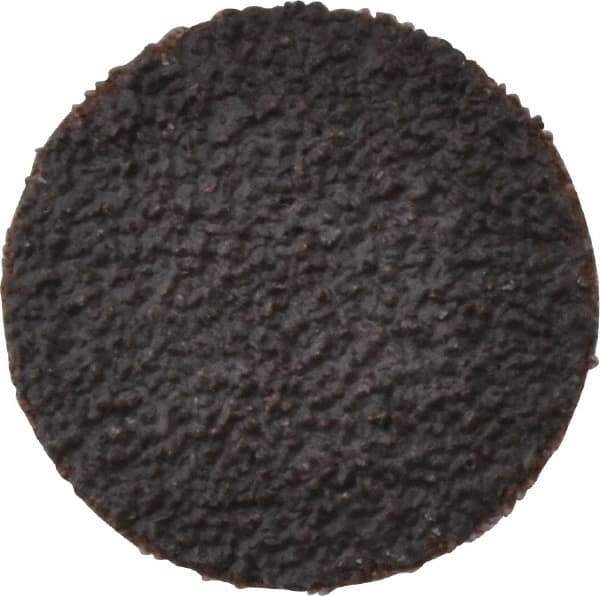 Tru-Maxx - 1" Disc Diam, 40 Grit, Aluminum Oxide Quick Change Disc - Type R Attaching System, Coated, Brown, Coarse Grade, 30,000 RPM - Industrial Tool & Supply
