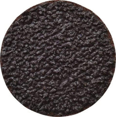 Tru-Maxx - 1-1/2" Disc Diam, 24 Grit, Aluminum Oxide Quick Change Disc - Type R Attaching System, Coated, Brown, Very Coarse Grade, 30,000 RPM - Industrial Tool & Supply