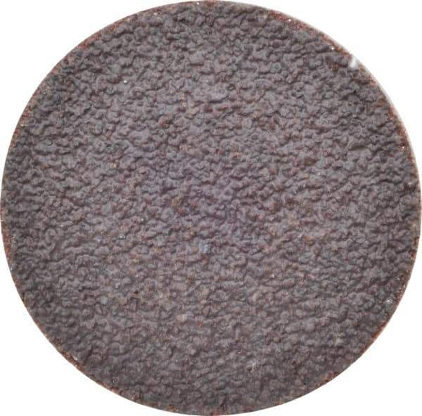 Tru-Maxx - 2" Disc Diam, 36 Grit, Aluminum Oxide Quick Change Disc - Type R Attaching System, Coated, Brown, Very Coarse Grade, 30,000 RPM - Industrial Tool & Supply