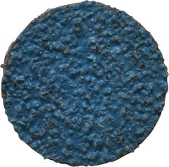 Tru-Maxx - 1" Disc Diam, 36 Grit, Zirconia Alumina Quick Change Disc - Type R Attaching System, Coated, Blue, Very Coarse Grade, 20,000 RPM - Industrial Tool & Supply