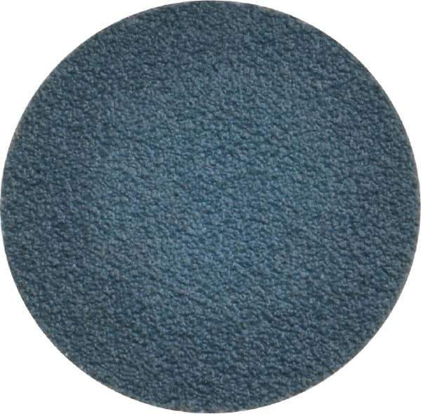 Tru-Maxx - 1" Disc Diam, 120 Grit, Zirconia Alumina Quick Change Disc - Type R Attaching System, Coated, Blue, Fine Grade, 20,000 RPM - Industrial Tool & Supply