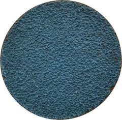 Tru-Maxx - 1-1/2" Disc Diam, 60 Grit, Zirconia Alumina Quick Change Disc - Type R Attaching System, Coated, Blue, Medium Grade, 20,000 RPM - Industrial Tool & Supply