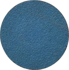 Tru-Maxx - 1-1/2" Disc Diam, 80 Grit, Zirconia Alumina Quick Change Disc - Type R Attaching System, Coated, Blue, Medium Grade, 20,000 RPM - Industrial Tool & Supply