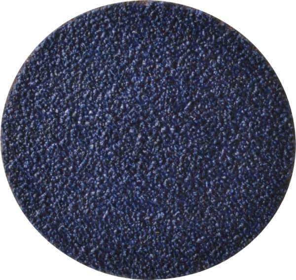 Tru-Maxx - 3" Disc Diam, 36 Grit, Zirconia Alumina Quick Change Disc - Type R Attaching System, Coated, Blue, Very Coarse Grade, 20,000 RPM - Industrial Tool & Supply