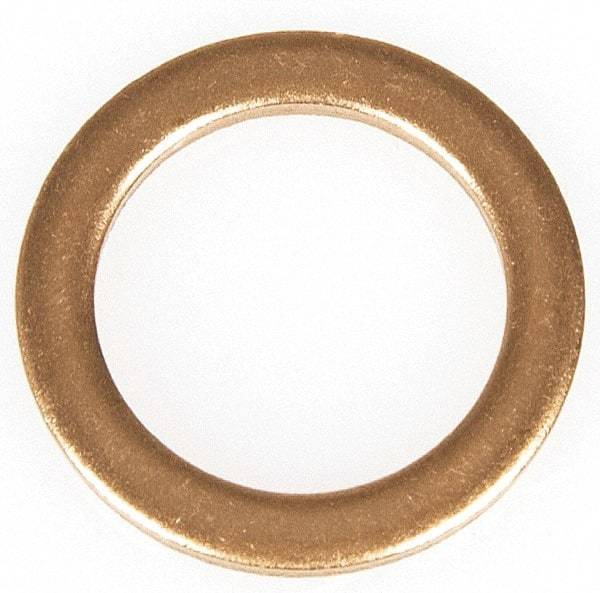 Dorman - 1/2 SAE, 1/2" ID x 3/4" OD Oil Drain Plug Gasket - 3/32" Thick, Copper - Industrial Tool & Supply