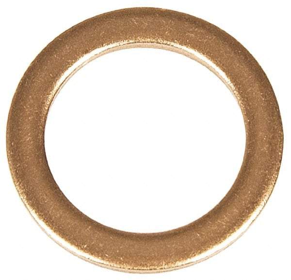 Dorman - 11/16 SO, 3/4 SAE, 3/4" ID x 1-1/16" OD Oil Drain Plug Gasket - 3/32" Thick, Copper - Industrial Tool & Supply