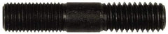 Dorman - 7/16-20 Long Thread, 7/16-14 Short Thread, 2-1/4" OAL Unequal Double Threaded Stud - Steel, Black Oxide Finish, 3/4" Long Thread Length, 3/4" Short Thread Length - Industrial Tool & Supply