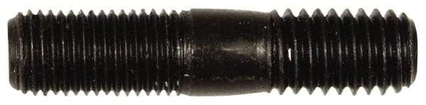 Dorman - 7/16-20 Long Thread, 7/16-14 Short Thread, 2" OAL Unequal Double Threaded Stud - Steel, Black Oxide Finish, 7/8" Long Thread Length, 3/4" Short Thread Length - Industrial Tool & Supply