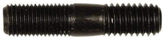 Dorman - 7/16-20 Long Thread, 7/16-14 Short Thread, 2" OAL Unequal Double Threaded Stud - Steel, Black Oxide Finish, 7/8" Long Thread Length, 3/4" Short Thread Length - Industrial Tool & Supply