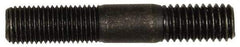 Dorman - 7/16-20 Long Thread, 7/16-14 Short Thread, 2-1/2" OAL Unequal Double Threaded Stud - Steel, Black Oxide Finish, 1" Long Thread Length, 13/16" Short Thread Length - Industrial Tool & Supply