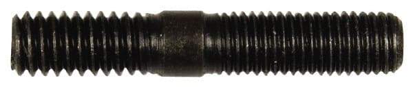 Dorman - 5/16-24 Long Thread, 5/16-18 Short Thread, 1-3/4" OAL Unequal Double Threaded Stud - Steel, Black Oxide Finish, 7/8" Long Thread Length, 9/16" Short Thread Length - Industrial Tool & Supply