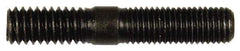 Dorman - 5/16-24 Long Thread, 5/16-18 Short Thread, 1-3/4" OAL Unequal Double Threaded Stud - Steel, Black Oxide Finish, 7/8" Long Thread Length, 9/16" Short Thread Length - Industrial Tool & Supply