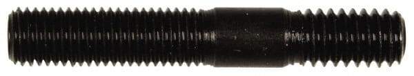 Dorman - 5/16-24 Long Thread, 5/16-18 Short Thread, 2" OAL Unequal Double Threaded Stud - Steel, Black Oxide Finish, 1" Long Thread Length, 9/16" Short Thread Length - Industrial Tool & Supply