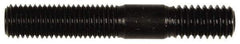 Dorman - 5/16-24 Long Thread, 5/16-18 Short Thread, 2" OAL Unequal Double Threaded Stud - Steel, Black Oxide Finish, 1" Long Thread Length, 9/16" Short Thread Length - Industrial Tool & Supply
