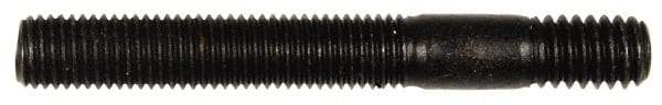 Dorman - 5/16-24 Long Thread, 5/16-18 Short Thread, 2-1/2" OAL Unequal Double Threaded Stud - Steel, Black Oxide Finish, 1-1/2" Long Thread Length, 1/2" Short Thread Length - Industrial Tool & Supply