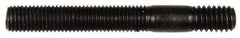 Dorman - 5/16-24 Long Thread, 5/16-18 Short Thread, 2-1/2" OAL Unequal Double Threaded Stud - Steel, Black Oxide Finish, 1-1/2" Long Thread Length, 1/2" Short Thread Length - Industrial Tool & Supply