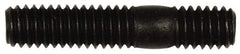 Dorman - 5/16-18 1-1/2" OAL Unequal Double Threaded Stud - Steel, Black Oxide Finish, 7/8" Long Thread Length, 7/16" Short Thread Length - Industrial Tool & Supply