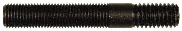Dorman - 7/16-20 Long Thread, 7/16-14 Short Thread, 3" OAL Unequal Double Threaded Stud - Steel, Black Oxide Finish, 1-13/16" Long Thread Length, 3/4" Short Thread Length - Industrial Tool & Supply