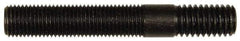 Dorman - 7/16-20 Long Thread, 7/16-14 Short Thread, 3" OAL Unequal Double Threaded Stud - Steel, Black Oxide Finish, 1-13/16" Long Thread Length, 3/4" Short Thread Length - Industrial Tool & Supply