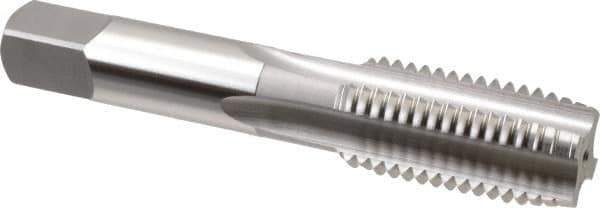 OSG - 7/8-9 UNC 4 Flute Bright Finish High Speed Steel Straight Flute Standard Hand Tap - Plug, Right Hand Thread, 4-11/16" OAL, 2-7/32" Thread Length, H2 Limit, Oversize - Exact Industrial Supply