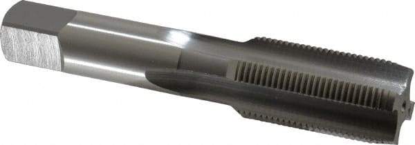 OSG - 1-14 UNS 4 Flute Bright Finish High Speed Steel Straight Flute Standard Hand Tap - Plug, Right Hand Thread, 5-1/8" OAL, 2-1/2" Thread Length, H2 Limit, Oversize - Industrial Tool & Supply