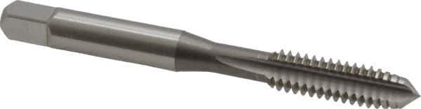 OSG - 1/4-20 UNC 3B 3 Flute Bright Finish High Speed Steel Straight Flute Standard Hand Tap - Plug, Right Hand Thread, 2-1/2" OAL, 1" Thread Length, H3 Limit, Oversize - Exact Industrial Supply
