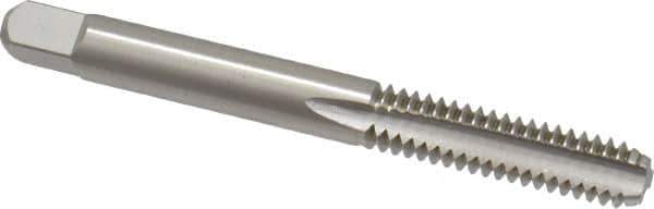 OSG - 1/4-20 UNC 3B 3 Flute Bright Finish High Speed Steel Straight Flute Standard Hand Tap - Bottoming, Right Hand Thread, 2-1/2" OAL, 1" Thread Length, H3 Limit, Oversize - Exact Industrial Supply