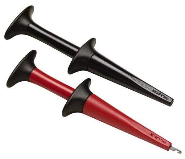Fluke - Black/Red Electrical Test Equipment Clip - Use with TL222, TL224 Test Lead - Industrial Tool & Supply