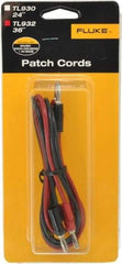 Fluke - Black/Red Electrical Test Equipment Patch Cord Set - Use with Test Equipment - Industrial Tool & Supply