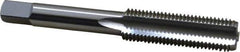 OSG - 7/16-20 UNF 3 Flute Bright Finish High Speed Steel Straight Flute Standard Hand Tap - Bottoming, Right Hand Thread, 3-5/32" OAL, 1-7/16" Thread Length, H3 Limit, Oversize - Exact Industrial Supply