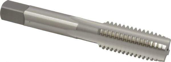 OSG - 5/8-11 UNC 3B 4 Flute Bright Finish High Speed Steel Straight Flute Standard Hand Tap - Plug, Right Hand Thread, 3-13/16" OAL, 1-13/16" Thread Length, H3 Limit, Oversize - Exact Industrial Supply